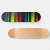 Regenboog in het donker persoonlijk skateboard (Horizontaal)