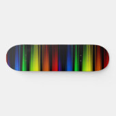 Regenboog in het donker persoonlijk skateboard (Horizontaal)