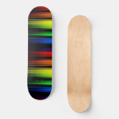 Regenboog in het donker persoonlijk skateboard (Voorkant)