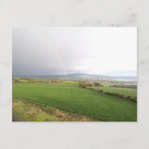 Regenboog in Ierland Briefkaart