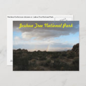 Regenboog in Joshua-boom Briefkaart (Voorkant / Achterkant)