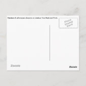 Regenboog in Joshua-boom Briefkaart (Achterkant)