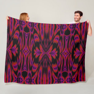 Regenboog in lichte vlinder fleece deken