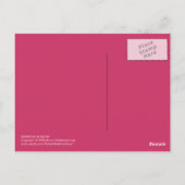 Regenboog in Neon Briefkaart (Achterkant)