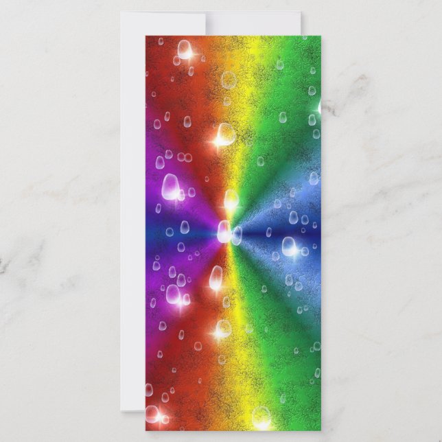 regenboog in olifantenhuidleatheroptik & regendrup (Voorkant)