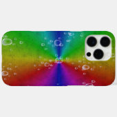 regenboog in olifantenleren optik & regendruppels Case-Mate iPhone case (Achterkant (horizontaal))