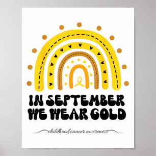 Regenboog in september bij kinderen met kanker poster