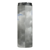 Regenboog in Storm Clouds Sky Grey  Thermosbeker (Achterkant)