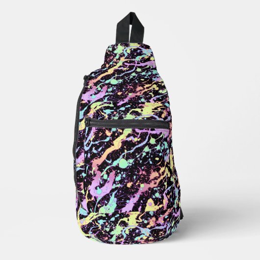 regenboog inkt spat extreme : sling bag (Voorkant)