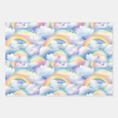 Regenboog Inpakpapier, Aquarel Cadeauverpakking Inpakpapier Vel (Voorkant 3)