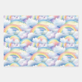 Regenboog Inpakpapier, Aquarel Cadeauverpakking Inpakpapier Vel (Voorkant 2)