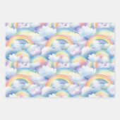 Regenboog Inpakpapier, Aquarel Cadeauverpakking Inpakpapier Vel (Voorkant)