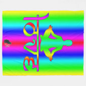 Regenboog Intenties Fleece Deken (Voorkant (Horizontaal))