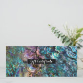 Regenboog Irideerente Abalone Zeeschelp Cadeau Kaart (Staand voorkant)