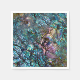 Regenboog Iridele Abalone Strand Schelp Servet