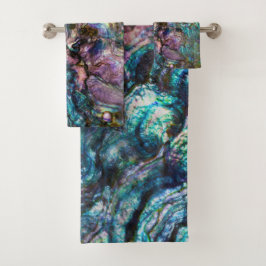 Regenboog Iridele Abalone Zeeschelp Bad Handdoek