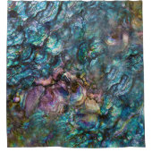 Regenboog Iridele Abalone Zeeschelp Douchegordijn (Voorkant)