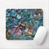 Regenboog Iridele Abalone Zeeschelp Muismat (Met muis)