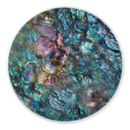 Regenboog Iridiscerende Abalone Zeeschelp Keramische Knop