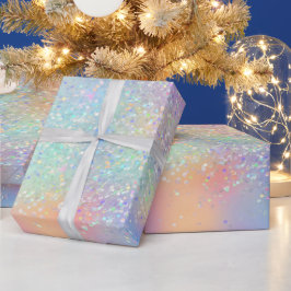 Regenboog Iridiscerende Folie en Holografische Gli Cadeaupapier