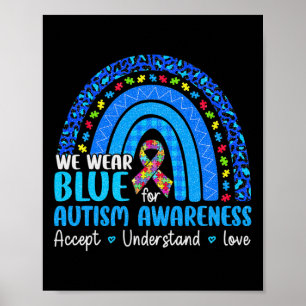 Regenboog is een soort rendy T-shirt dat we blauw Poster