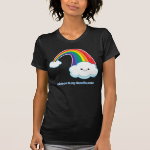 Regenboog is mijn favoriete kleur t-shirt