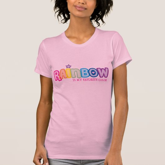 Regenboog is mijn favoriete kleur t-shirt (Voorkant)