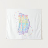 Regenboog IVF MIRACLE Kleurrijk Vruchtbaarheidsbew Wandkleed (Voorkant (horizontaal))