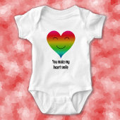 Regenboog je maakt mijn hartglimlach romper