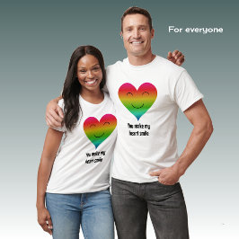 Regenboog je maakt mijn hartglimlach t-shirt