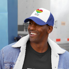 Regenboog je maakt mijn hartglimlach trucker pet