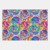 Regenboog Jewel Tone Mozaïek Glas Patroon Verjaard Inpakpapier Vel (Voorkant)