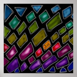 Regenboog ‘Jezus, het licht van de wereld’ Poster