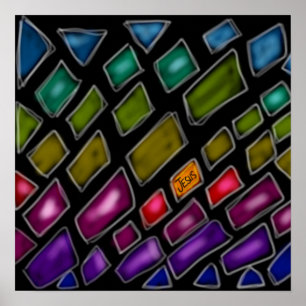 Regenboog ‘Jezus, het licht van de wereld’ Poster