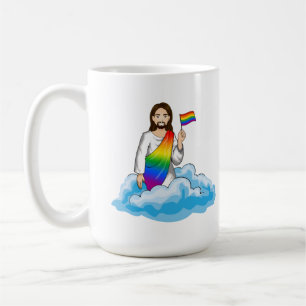 Regenboog Jezus Vlag Koffiemok