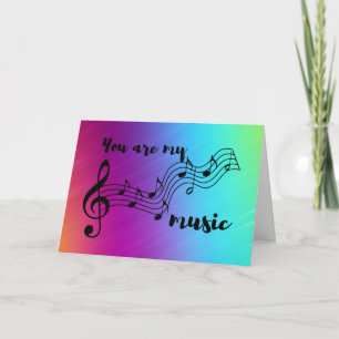 Regenboog Jij bent mijn Muziek Kaart