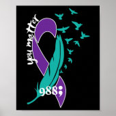 Regenboog Jij Probleem 988 Preventie Zelfmoord Bew Poster (Voorkant)