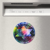 Regenboog Joodse Stermagneet Magneet (Insitu (Vaatwasser))