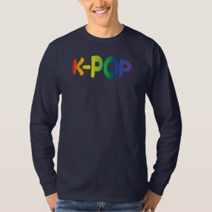 Regenboog K-Pop Ver 2 Lange Mouwen T-Shirt