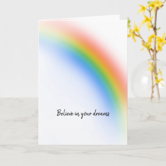 Regenboog Kaart (Gele Bloem)