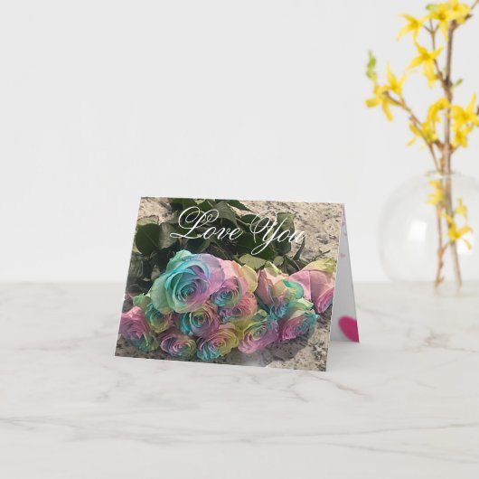 Regenboog Kaart (Gele Bloem)