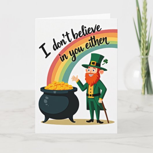 Regenboog Kabouter Goud Kaart (Voorkant)