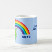 Regenboog Kabouter Pot met Goud St. Patrick's Dag Koffiemok (Center)