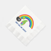 Regenboog Kabouter Pot met Goud St. Patrick's Dag Servet (Hoek)