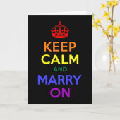 Regenboog kalm houden en trouwen aan kaart (Gele Bloem)