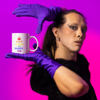 Regenboog kalm houden en trouwen aan