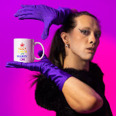 Regenboog kalm houden en trouwen aan koffiemok