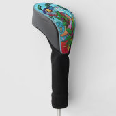 Regenboog Kameleon Golfheadcover (Schuin)