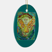 Regenboog Kanker Kan geen engel Ornament op Maat (Rechts)