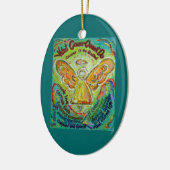 Regenboog Kanker Kan geen engel Ornament op Maat (Links)